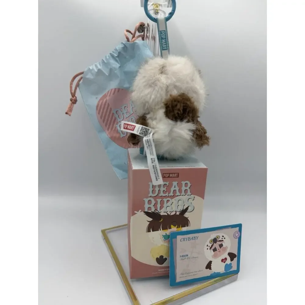 POP MART CRYBABY Dear Birds Shall We Dance Plush Pendant Keychain w/ Box Card